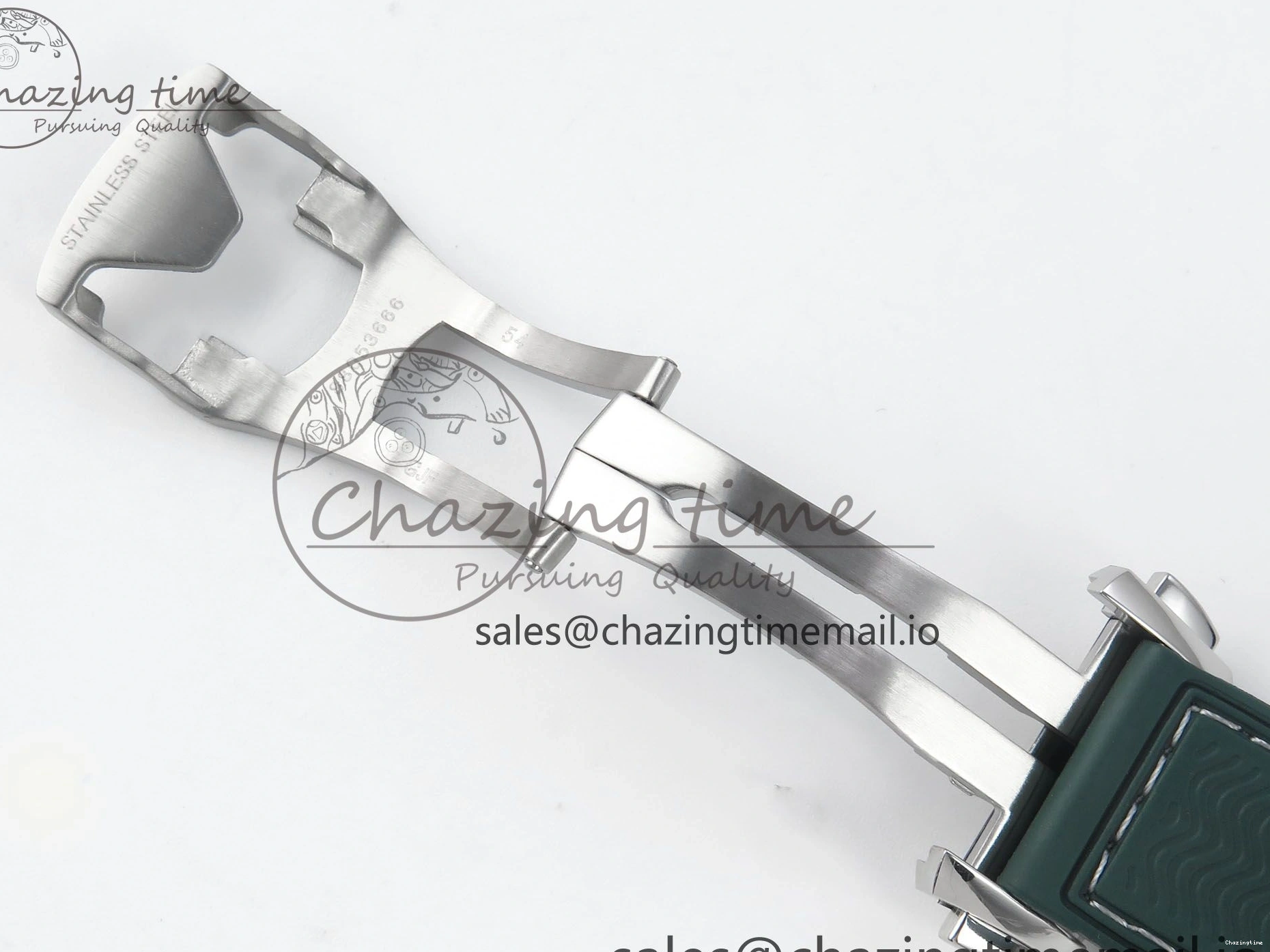 0416 Bold Seamaster Planet Ocean 600M 43.5mm SS SCF 1:1 Best Edition Green Bezel Gray Dial on Green Rubber Strap A8900 Super Clone 7666